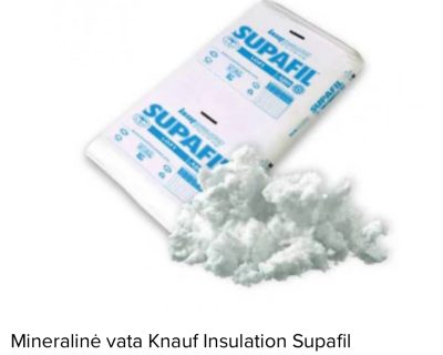 Knauf insulation supafil loft 045 perdangoms apšiltinti