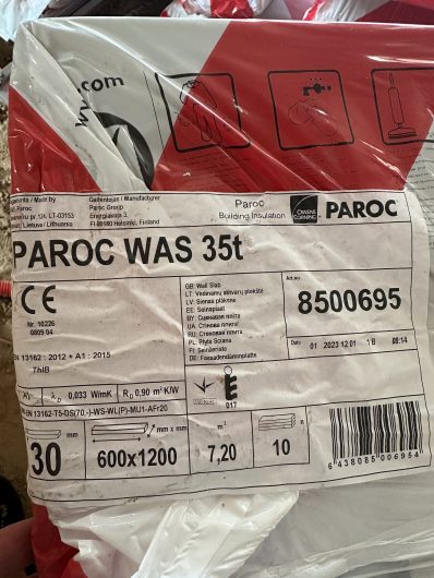 Paroc ultra was 35t