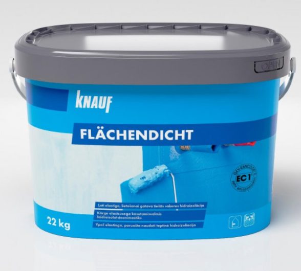 Mastika hidroizoliacinė Knauf FLACHENDICHT, vidui, 12kg