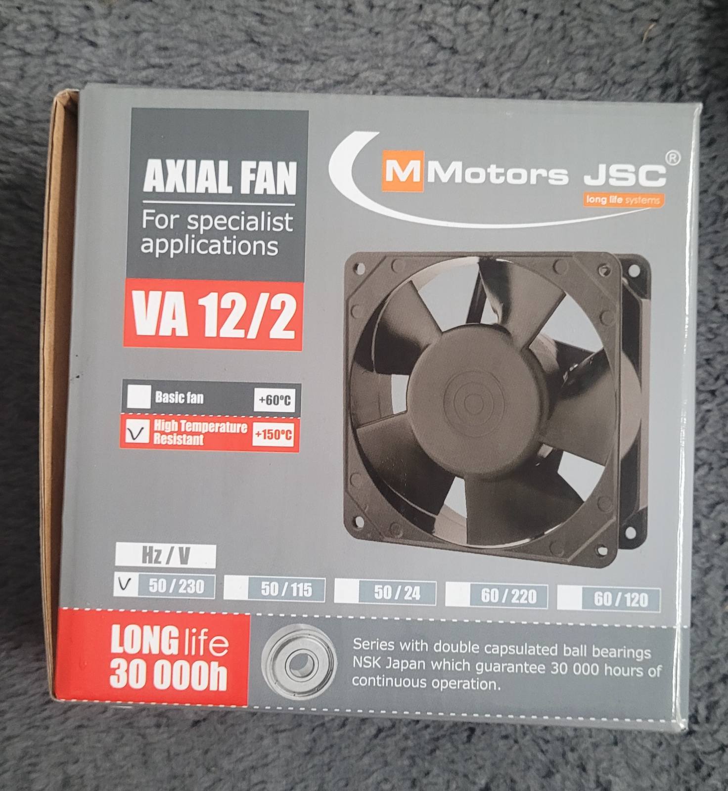 Ventiliatoriai (aukštos darbinės temperatūros, įvairūs)