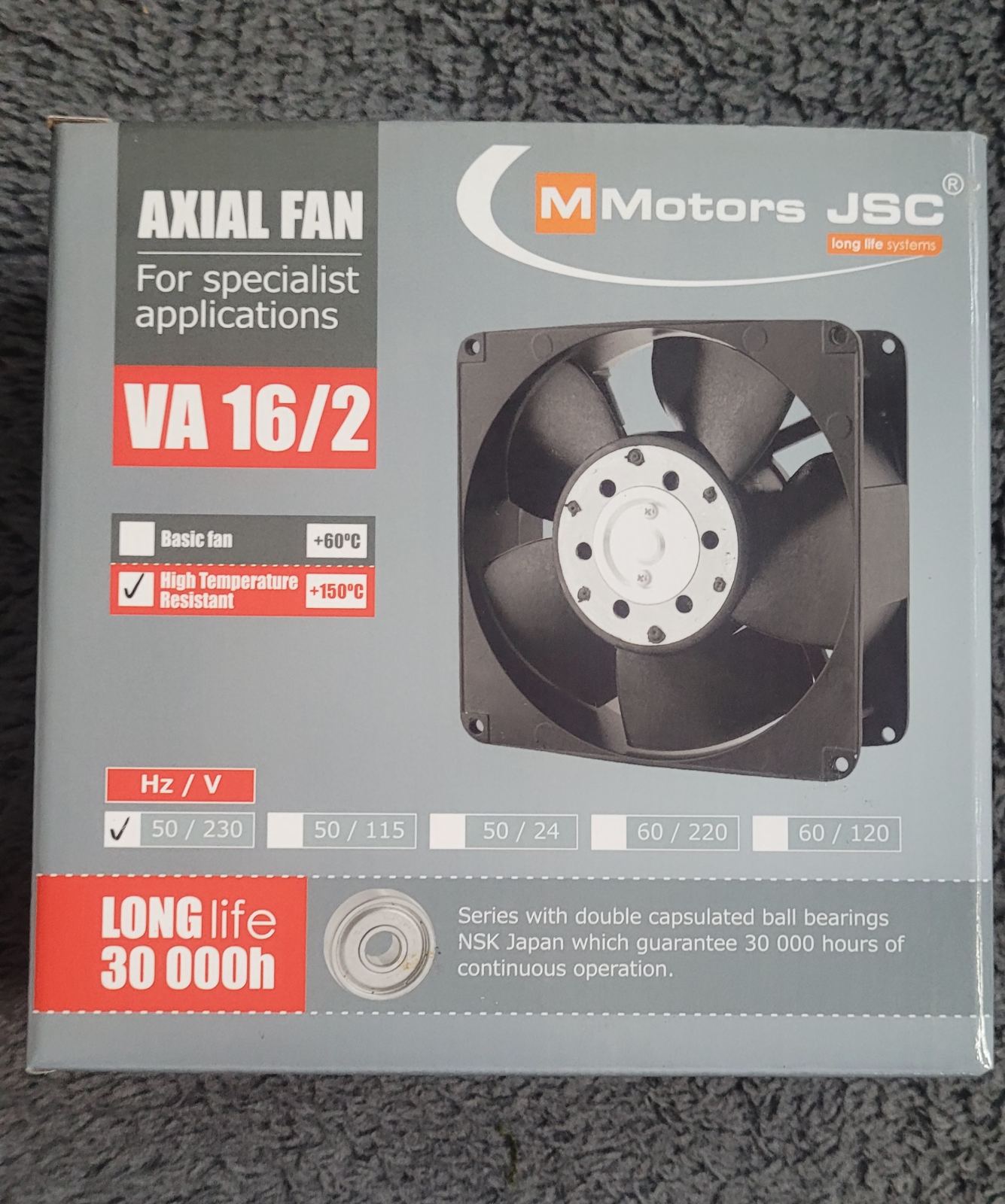 Ventiliatoriai (aukštos darbinės temperatūros, įvairūs)