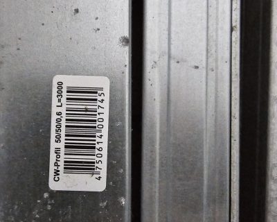 Profilis Knauf CW 0.6mm, vertikalus, pertvaroms, 50/50mm, L=3000
