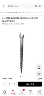 Parduodami sraigtiniai poliai