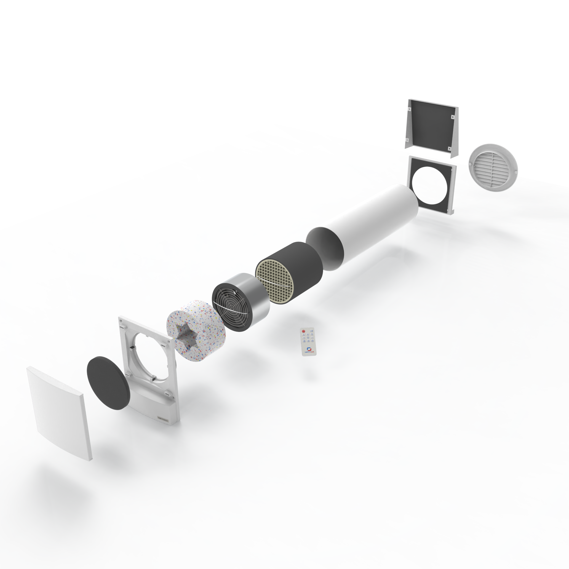 Mini rekuperatorius Ventoxx Harmony (su drėgmės davikliu)