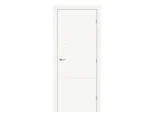 Pilnavidurės klasikinės durys 40 mm storio su apvadais RAL9010