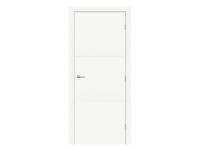 Pilnavidurės klasikinės durys 40 mm storio su apvadais RAL9010