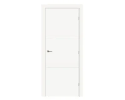 Pilnavidurės klasikinės durys 40 mm storio su apvadais RAL9010