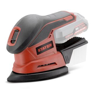 Ekscentrinis šlifuoklis Stayer DELTA L20, su 2 vnt 2.0AH akumuliatoriais ir įkrovikliu