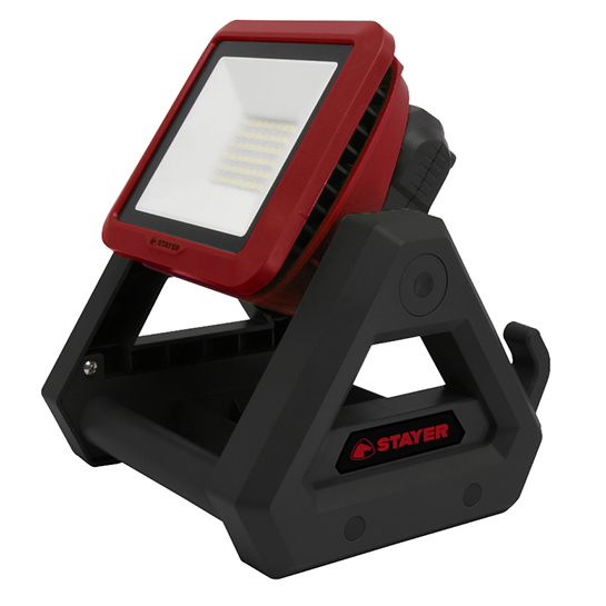 LED prožektorius Stayer FL 18V L20 su akumuliatoriumi ir įkrovikliu