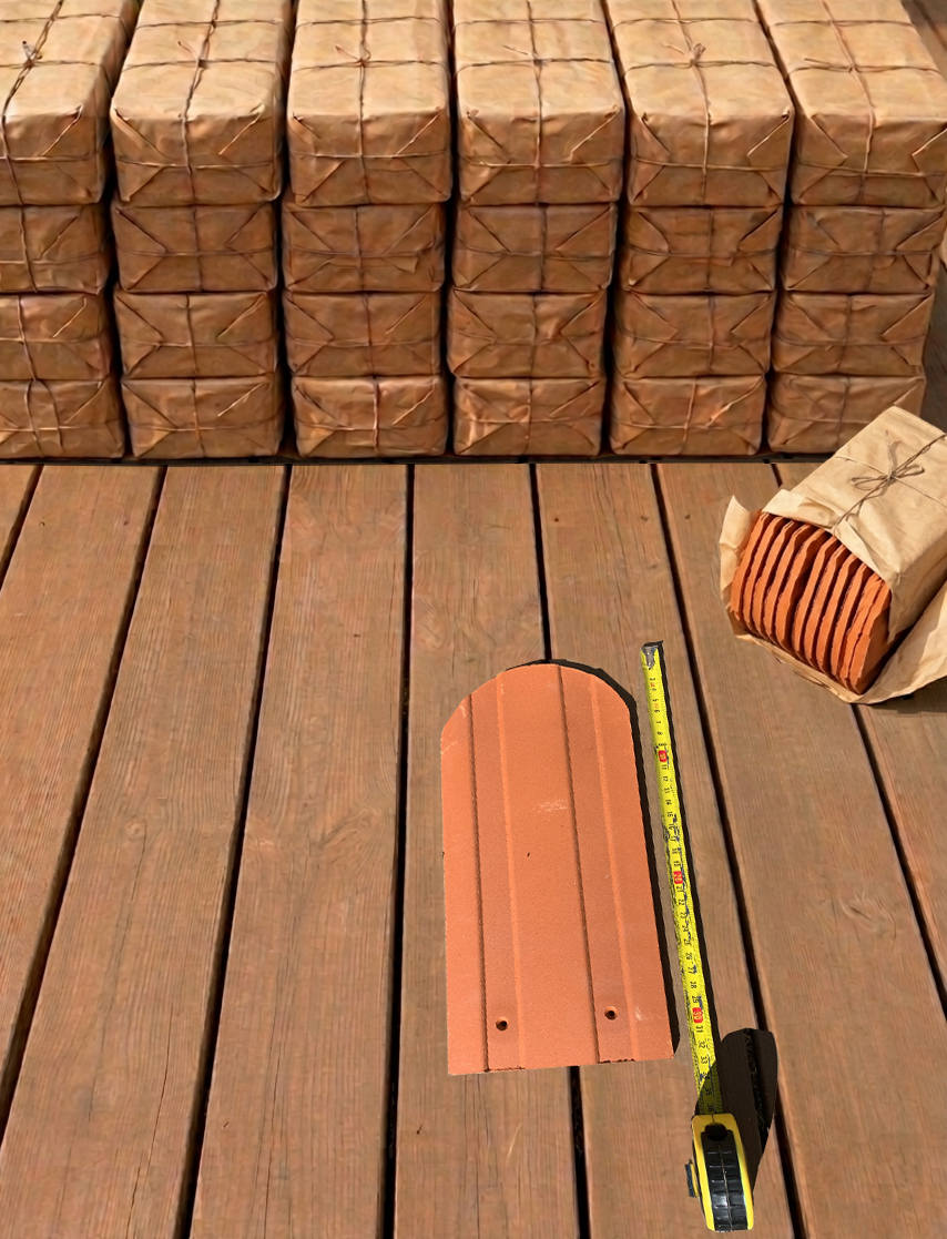 Molinės čerpės “Žvynai” (Biber) – nenaudotos, gamyklinėse pakuotėse (galima pirkti mažais kiekiais