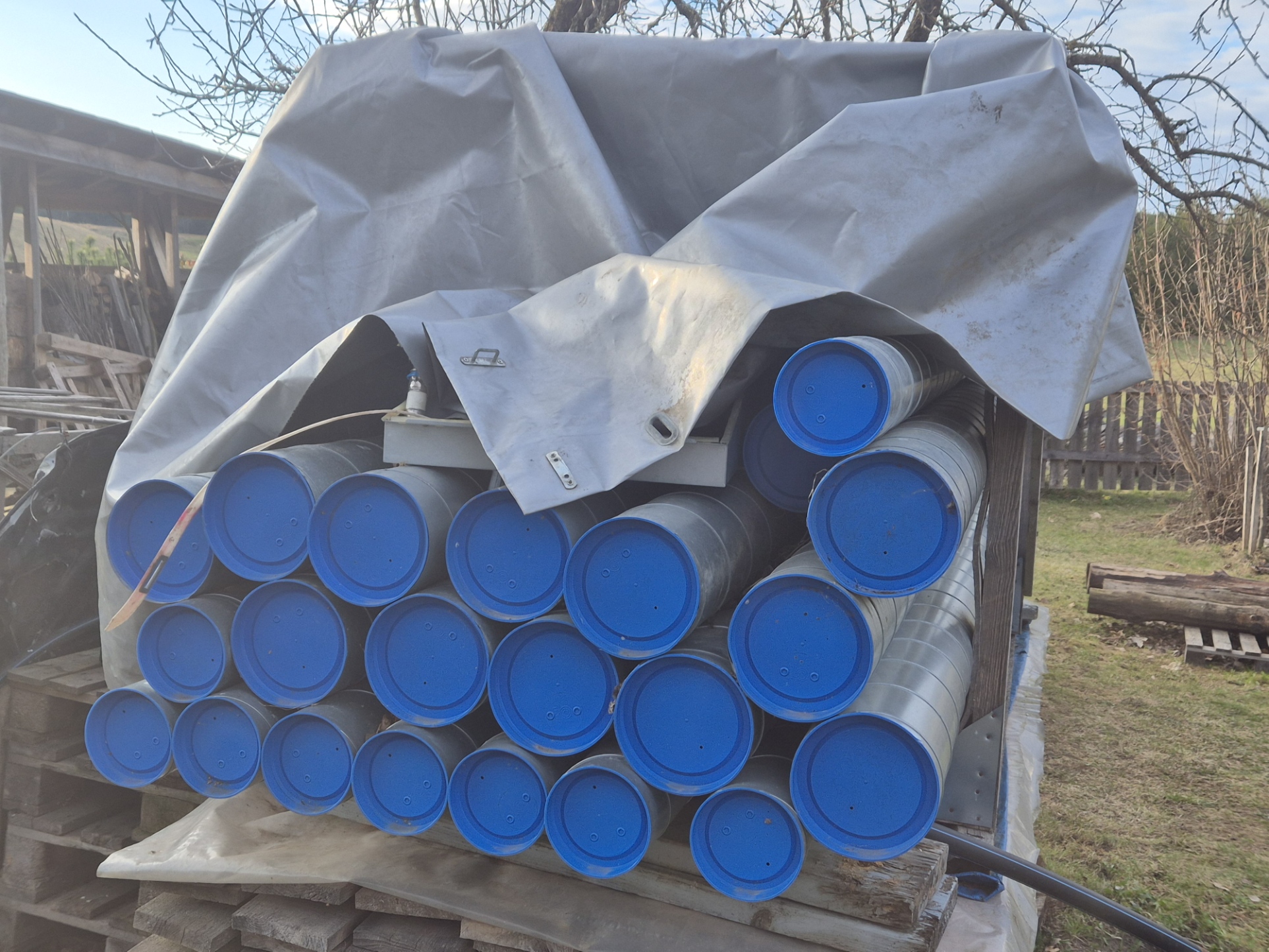 Ventiliacijos vamzdžiai (ortakiai) 125mm ir 160mm skersmens, 3m ilgio