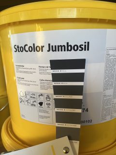 Fasadiniai dažai STO Jumbosil tamsiai pilka spalva