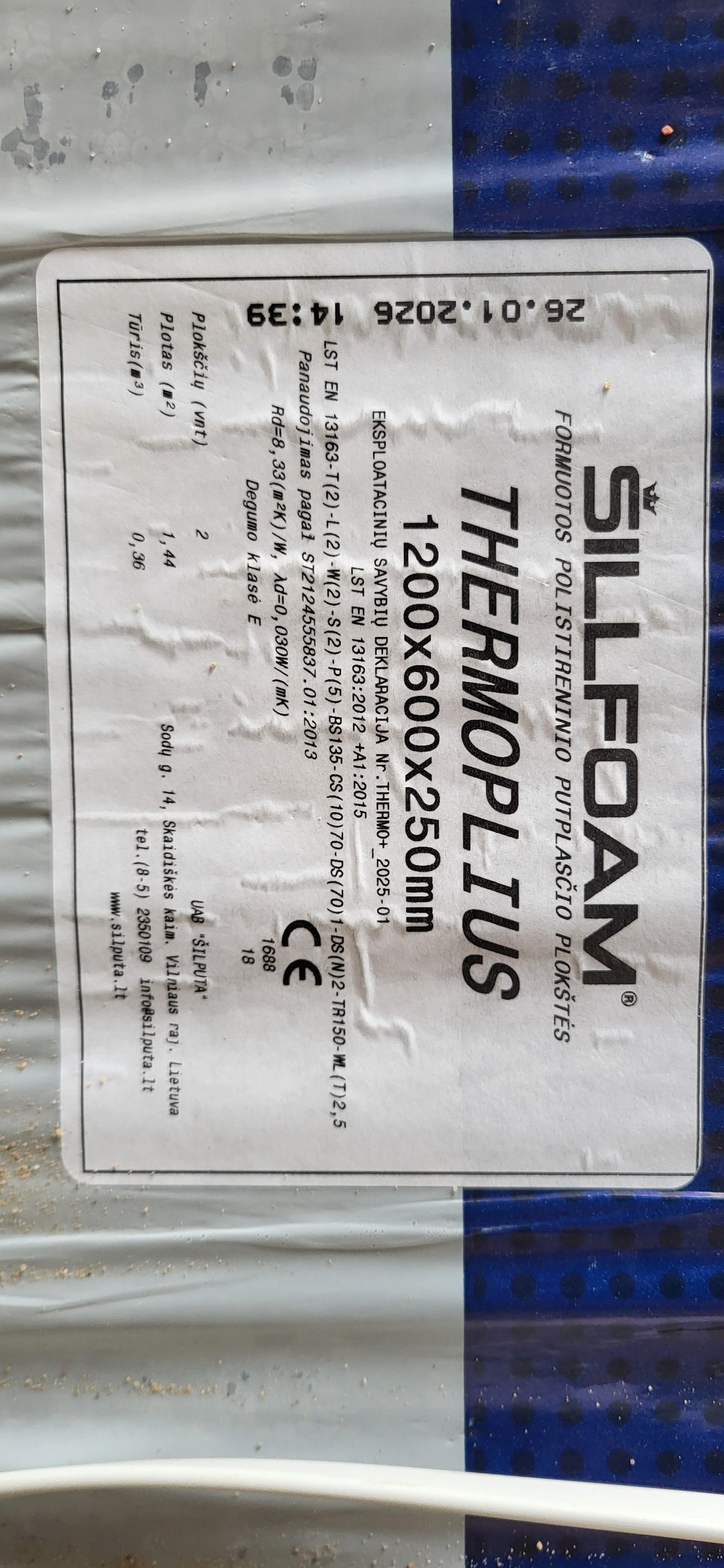 Neoporas eps70 0,030 250x600x1200mm