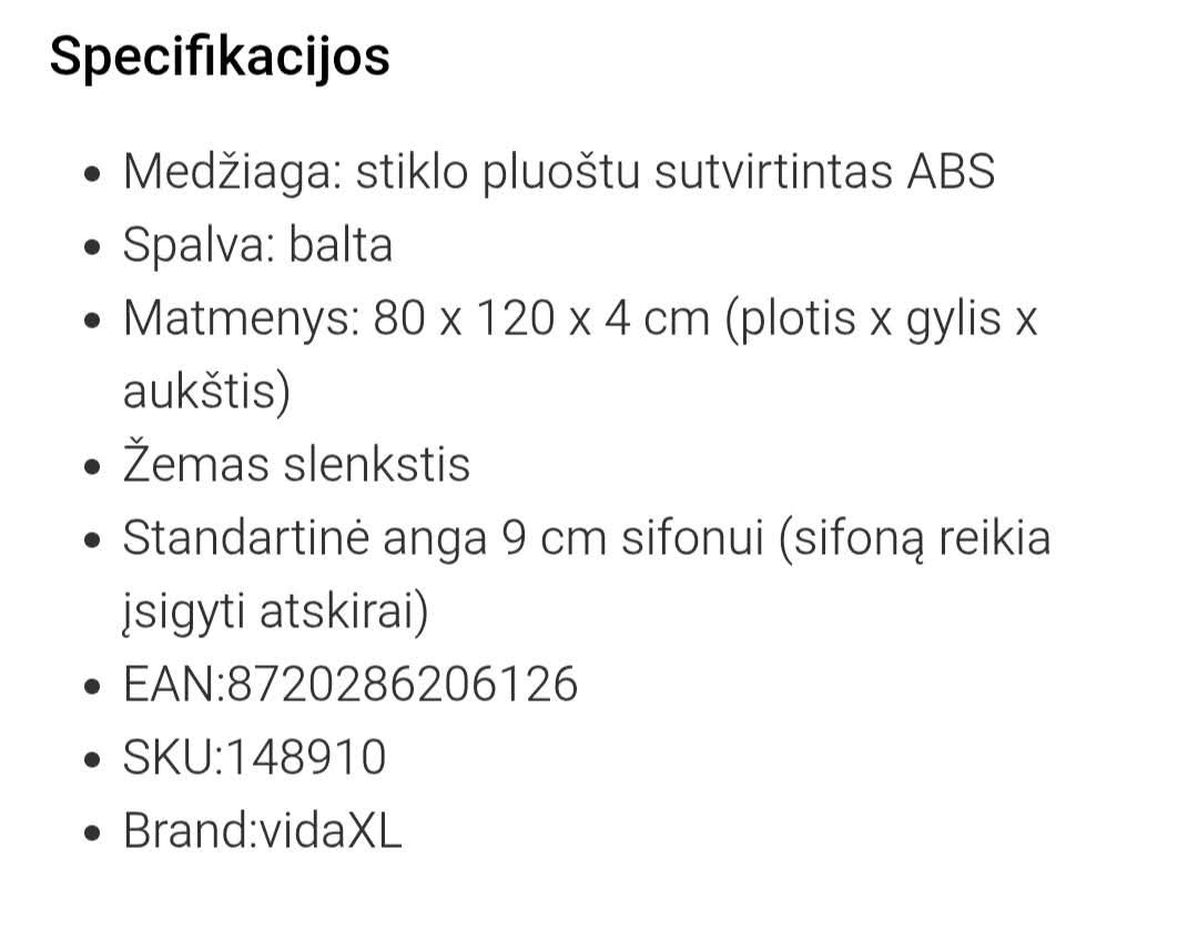 Duso padeklas