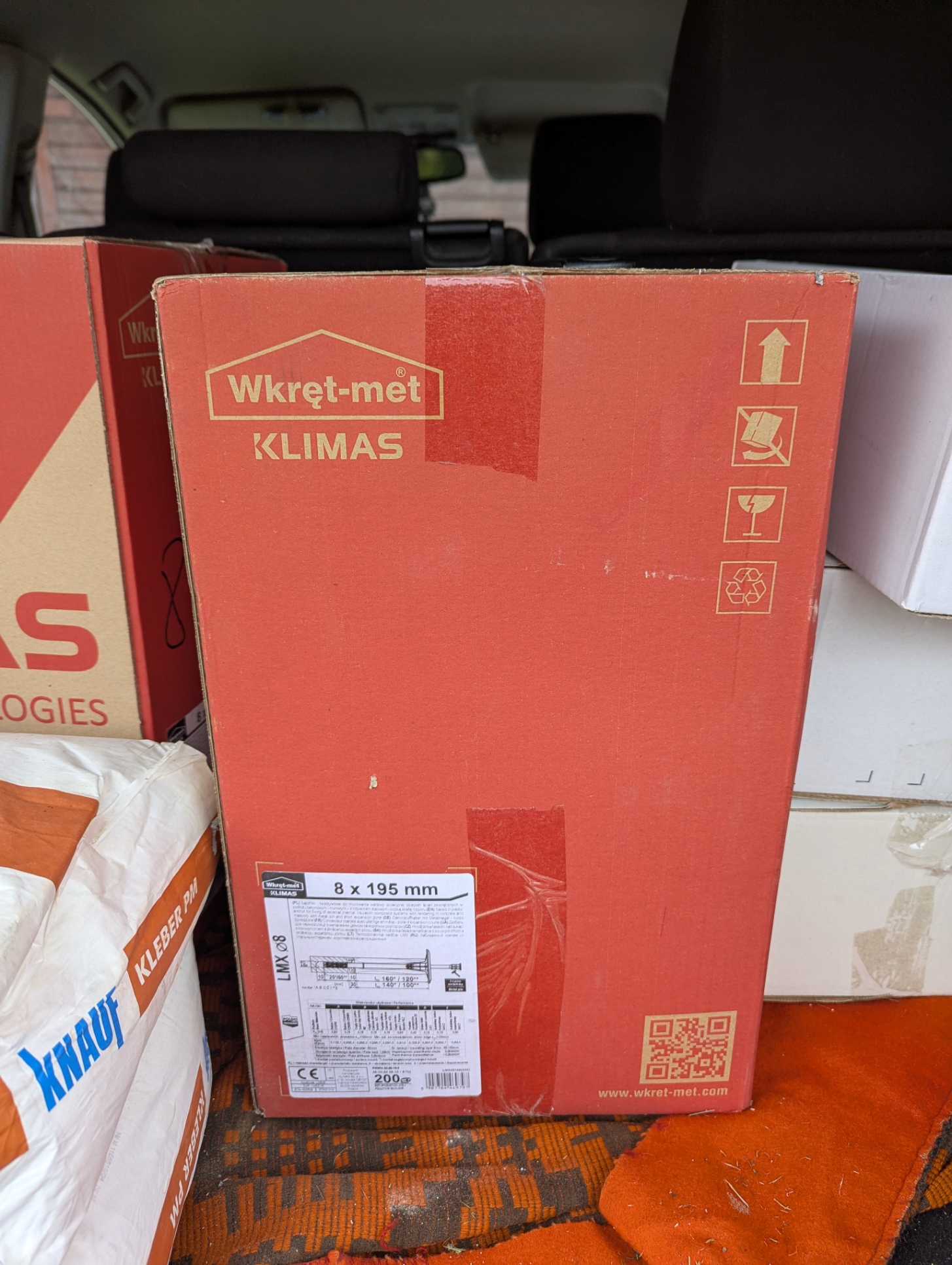 Smeigės / vinys termoizoliacijos plokštėms, 200 vnt/dėž