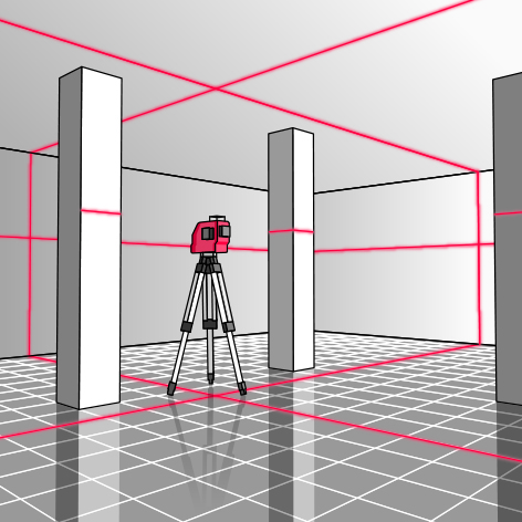Lazerinis nivelyras BMI multiLASER 3D G