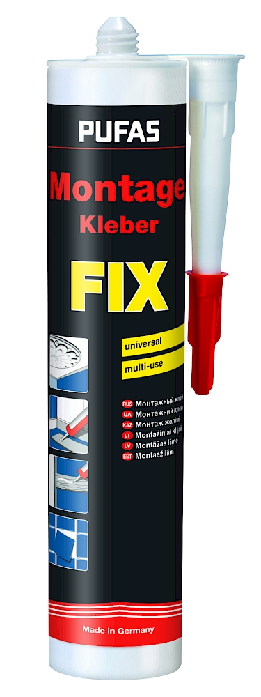 PUFAS Montage Kleber FIX universalūs montažiniai klijai, 400 g