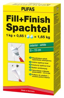 PUFAS Fill+Finish vidaus glaistas, 1 kg