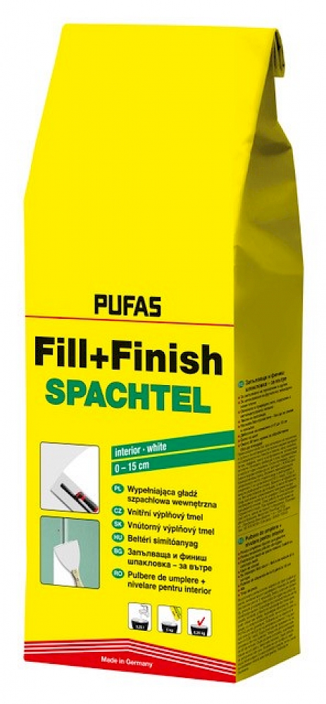 PUFAS Fill+Finish vidaus glaistas, 5 kg