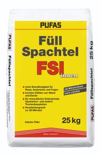 PUFAS Füllspachtel FSI vidaus glaistas, 25 kg