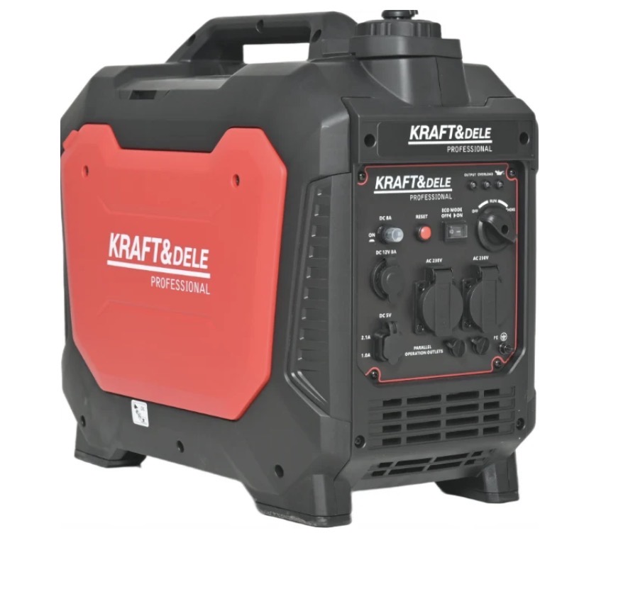 Inverterinis generatorius 3,7 kW 12/230 V + USB KRAFT&DELE KD3163