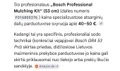 „Bosch Professional Mulching Kit” (53 cm).vejapjoves priedas, skirtas nupjautos žolés smulkinimui