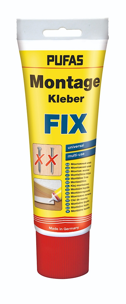 PUFAS FIX universalūs montažiniai klijai tūbelėje, 250 g