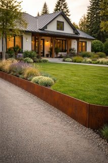 Corten rūdinto plieno borteliai