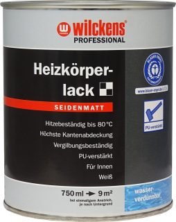 Wilckens Professional pusiau matiniai radiatorių dažai, balti
