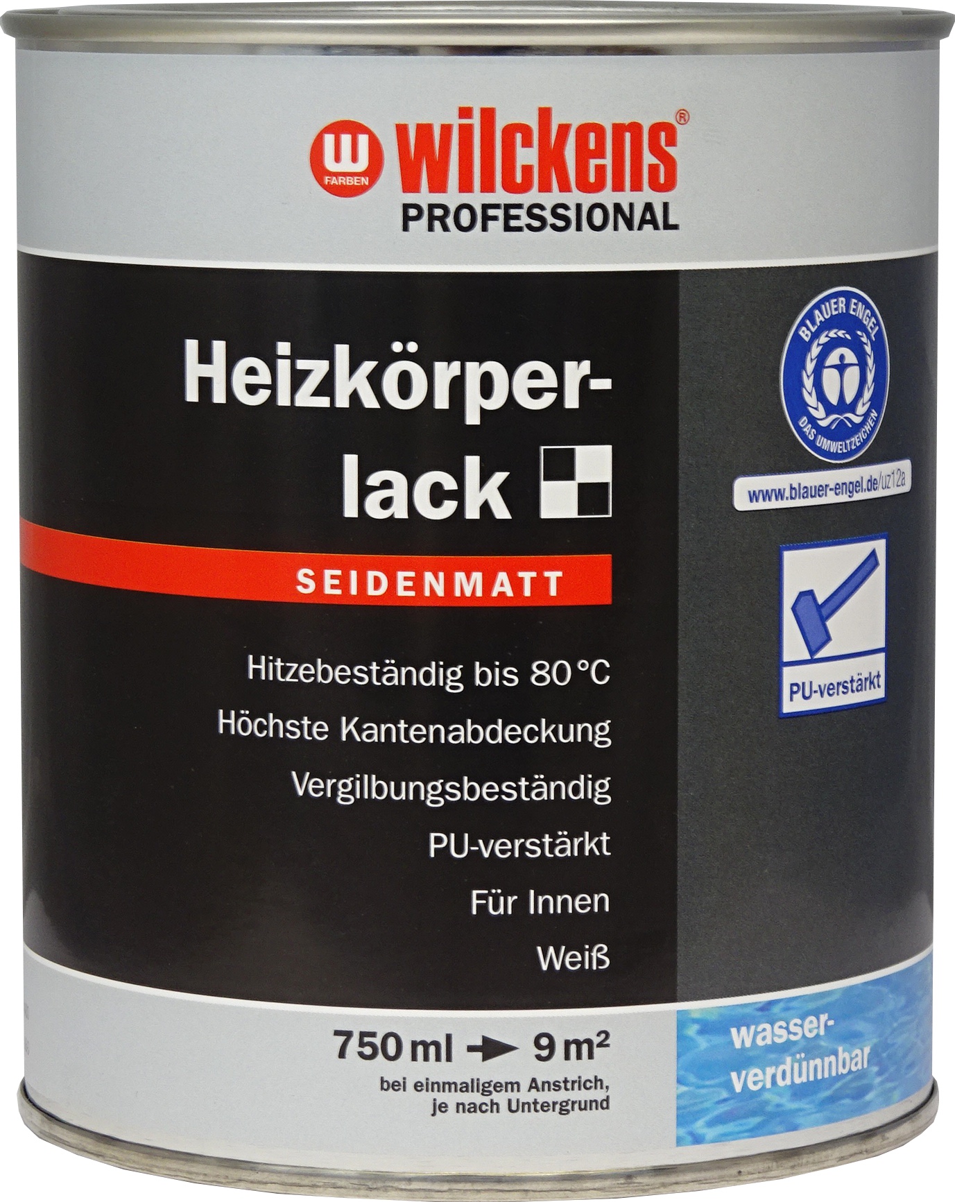 Wilckens Professional pusiau matiniai radiatorių dažai, balti