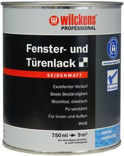 Wilckens Professional pusiau matinis langų ir durų lakas, baltas