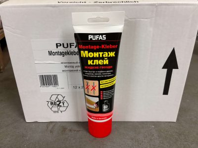 PUFAS FIX universalūs montažiniai klijai tūbelėje, 250 g